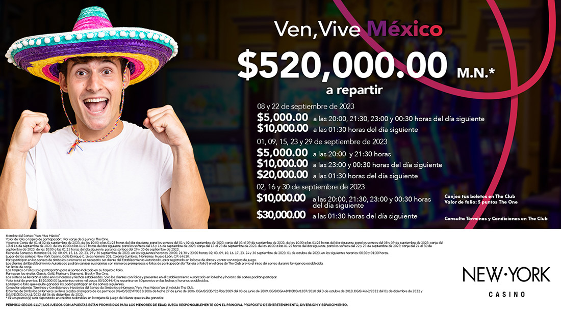 Sorteo Ven, Vive México